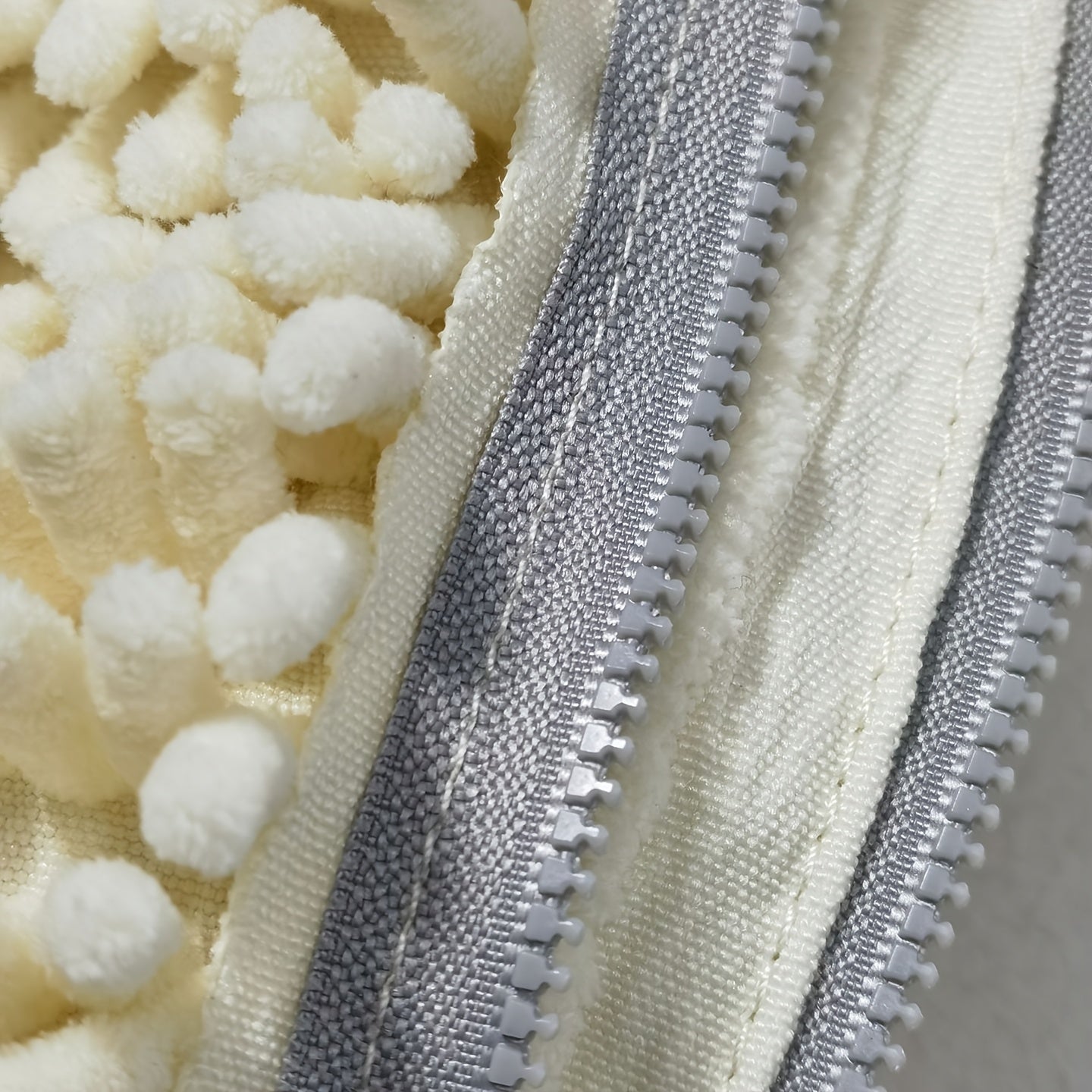 Chenille poyabzal yuvish sumkasi uchun sneakerslar, zipli kir yuvish tashkilotchisi, oval tikanli mato