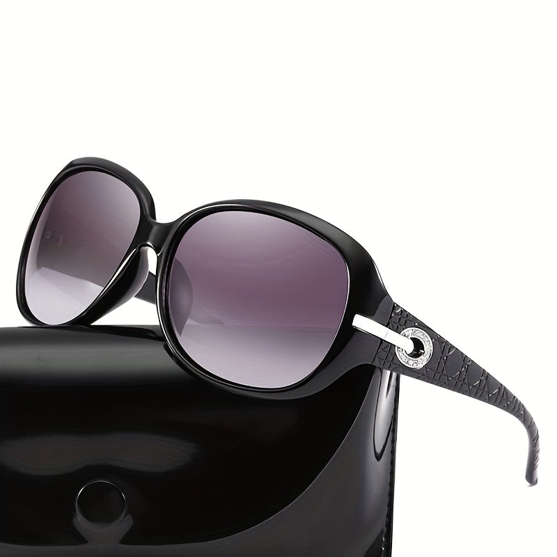 Large Oval Sunglasses for Women with Polarized Lenses for Beach and Travel