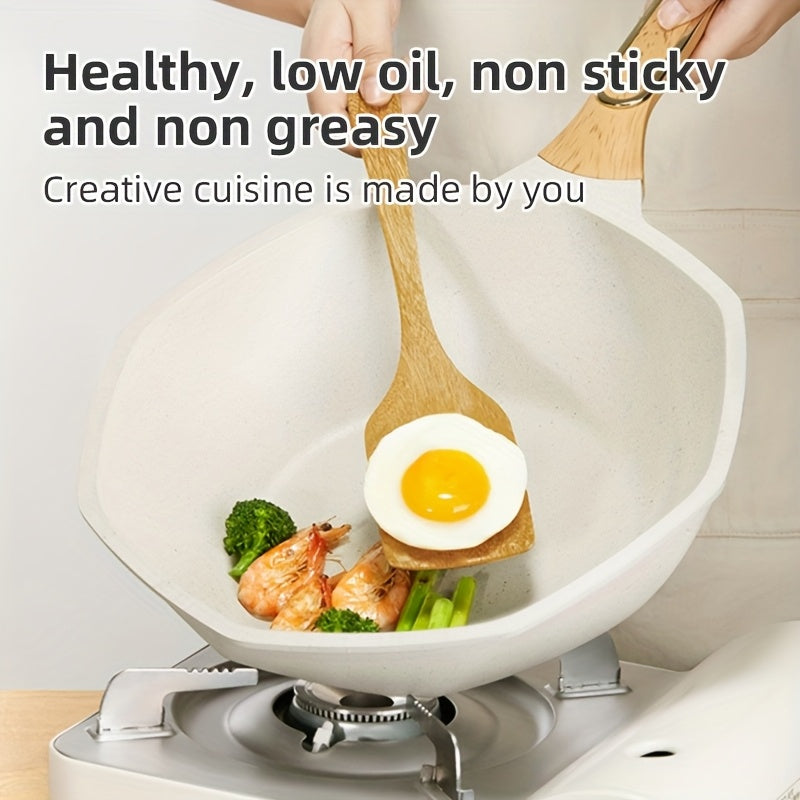 Octagonal Non-Stick Qovurilgan Qozon Tibbiy Toʻshak Induksion Gaz Plitasi Oshxona Anjomlari