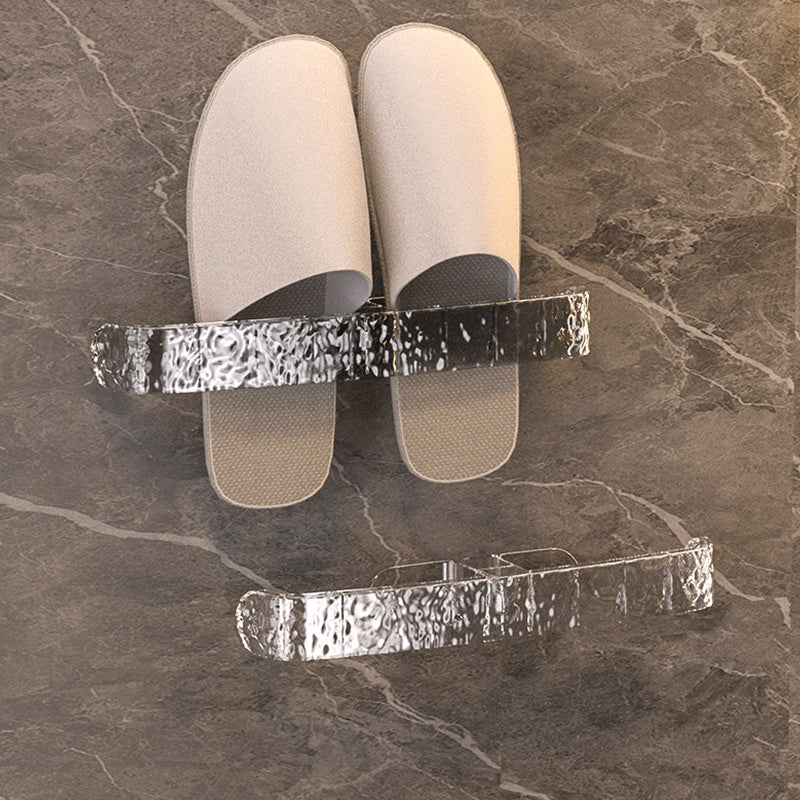 Wall-Mounted Shoe Rack Space-Saving Bathroom Storage Easy to Install