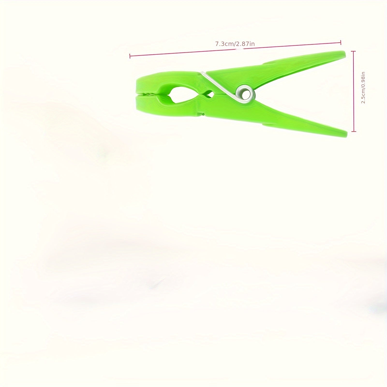 Многоцветные 24-штучные пластиковые прищепки с пружинами - прочные прищепки для сушки белья и одежды