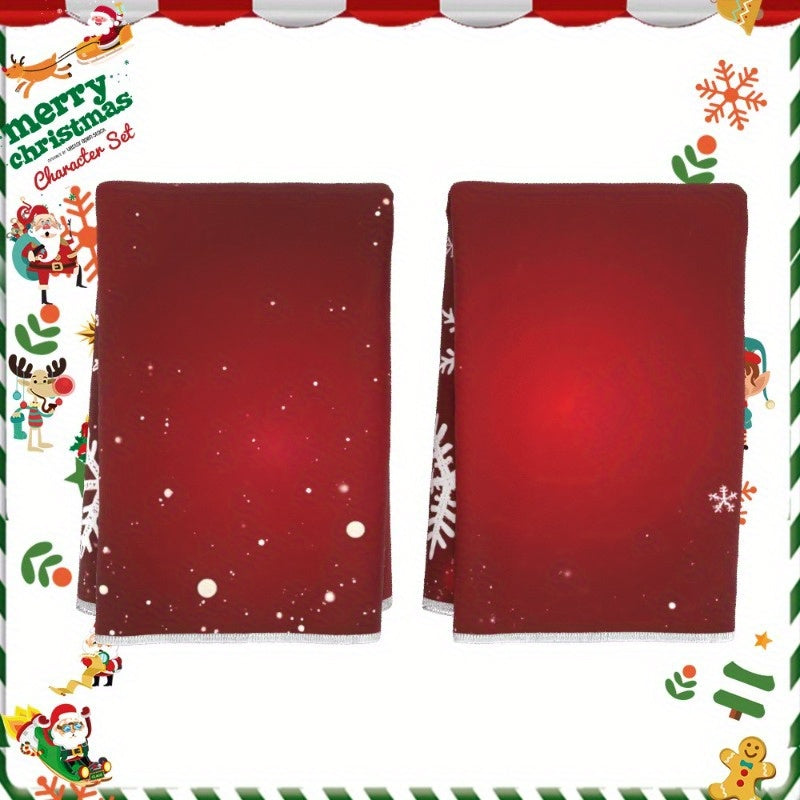 Set of 2 Snowflake Christmas Winter Decorations 18x66 cm