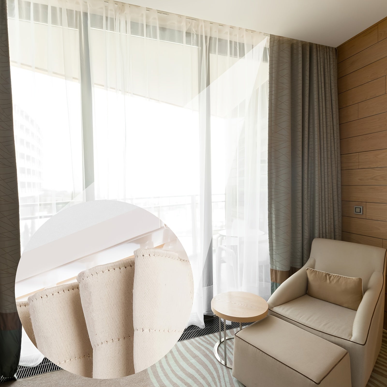 Набор из 50 пластиковых крючков для штор в стиле Арт Деко с белой отделкой, включает в себя простые в использовании запирающиеся складные ролики для направляющих, совместимые с потолочными шторными направляющими 10 мм.