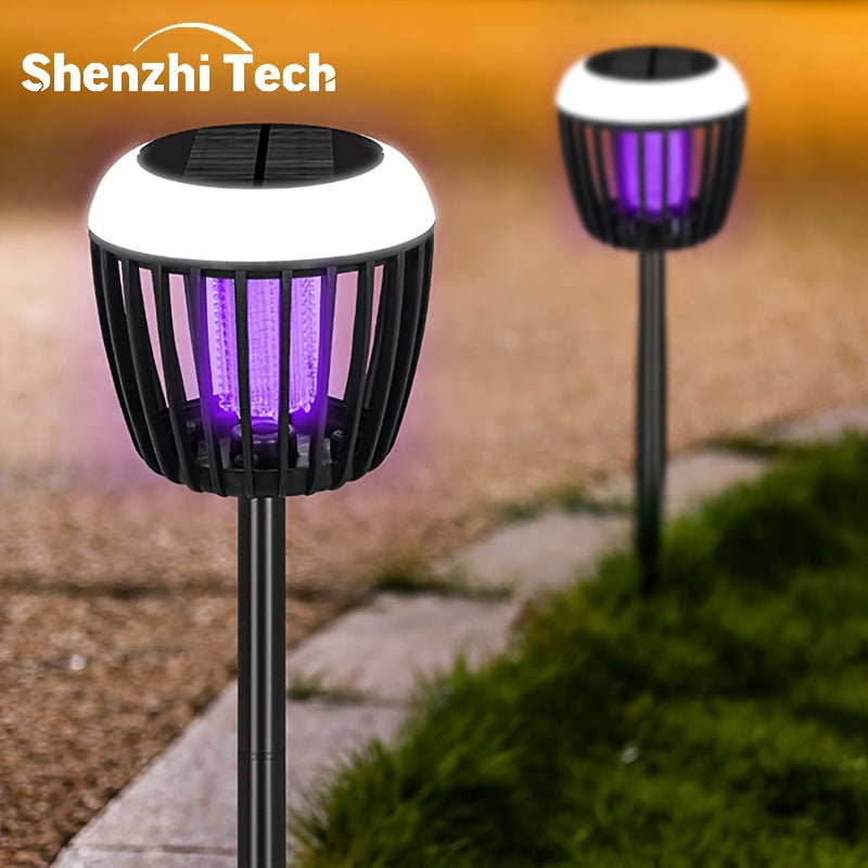 Quyosh energiyali hasharotlarni o‘ldiruvchi UV moskitni o‘ldiruvchi 3-in-1 landshaft yoritgichi