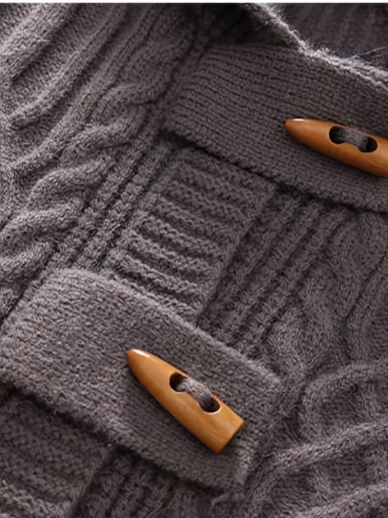 Boys Knit Cardigan Hoodie Long Sleeve Casual Fall Winter Thick Warm Button Up