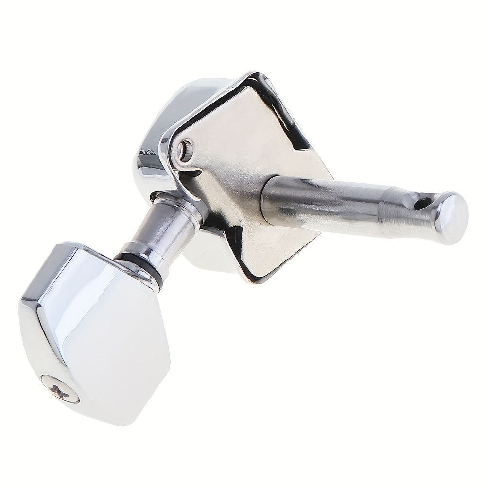 6 Semi-Closed Alloy Guitar Tuning Pegs for Folk Guitar