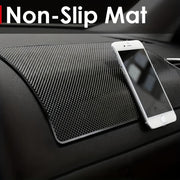 Black Silicone Dashboard Mat for Car Non-Slip Heat-Resistant Washable