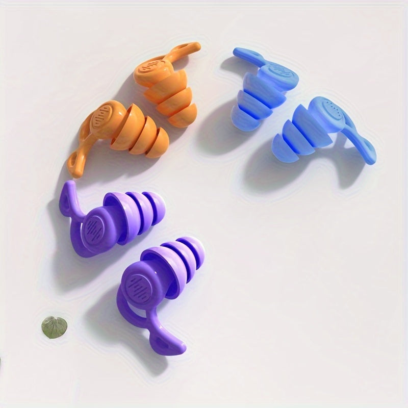 Reusable Silicone Earplugs for Sleeping Noise Cancelling Swimming Comfort