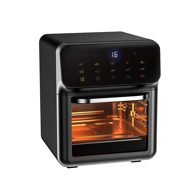 Ko‘p qatlamli pech, LED raqamli sensorli ekran, zanglamaydigan po‘lat, sog‘lom pishirish, joyni tejovchi dizayn bilan Vizual Smart Large Capacity Air Fryer, turli vaziyatlar uchun mos.