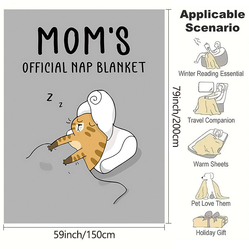 Animal Elements Gift Blanket for Mom Flannel Soft Throw for Bed Sofa Camping
