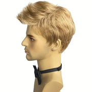 Men's Short Golden Wig for Parties, Costumes, and Daily Wear