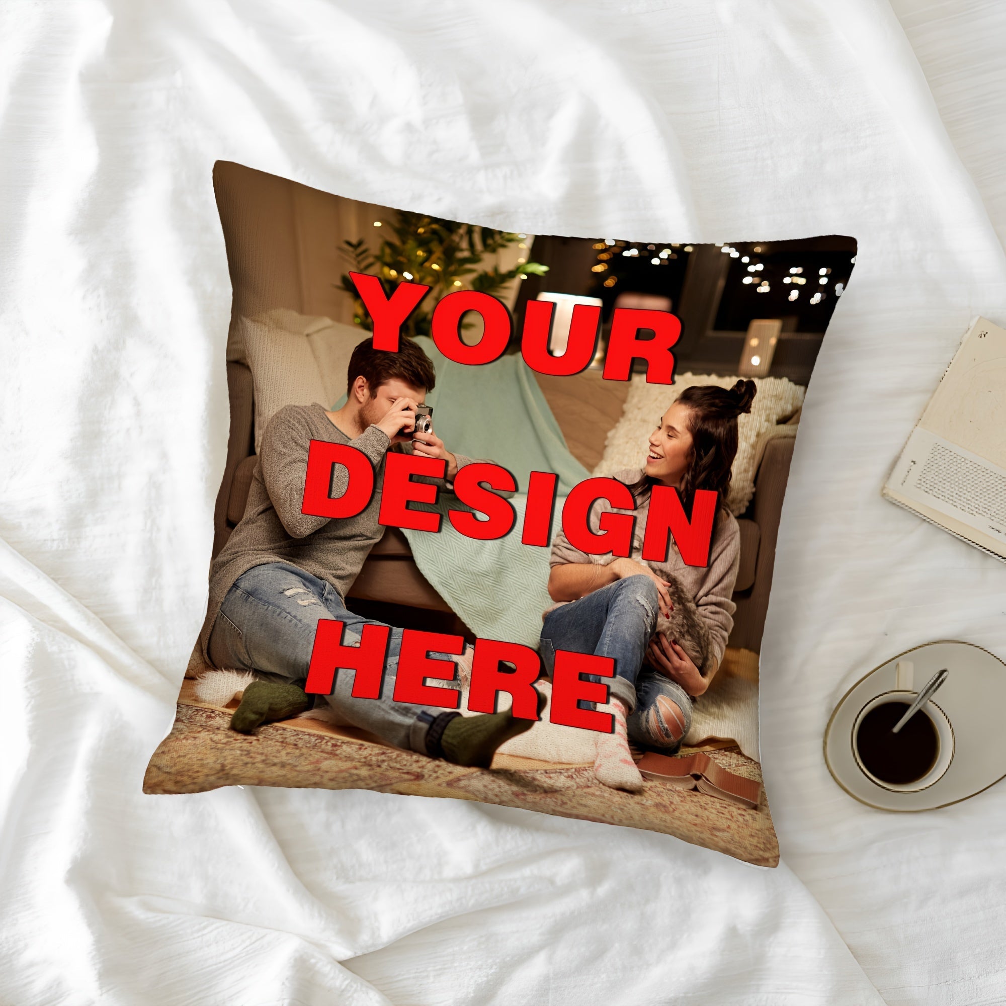 Customized Pillow Cover for Home Decor 45.72cm Christmas Valentine's Thanksgiving New Year