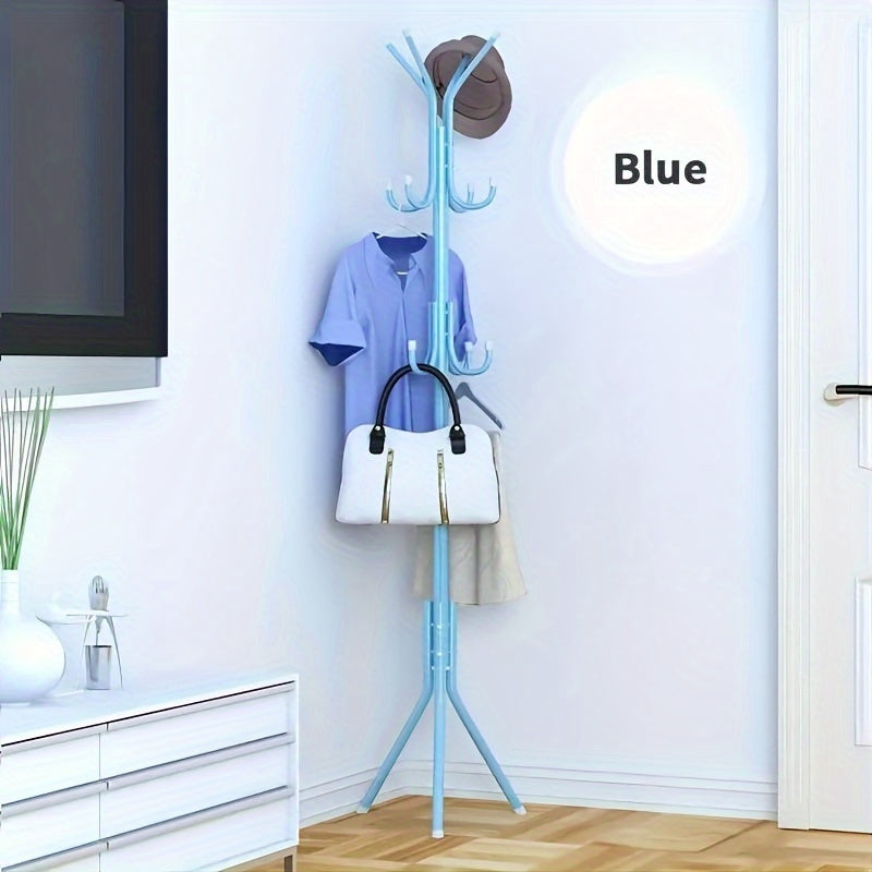 Metal Coat Rack Stand for Hats Coats Bags and Scarves Freestanding Organizer