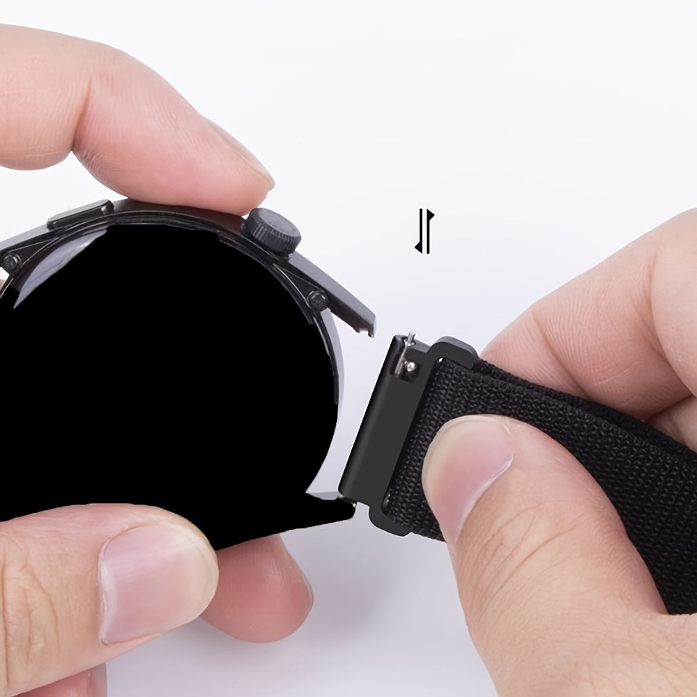 2-Pack Nylon Watch Straps 20mm 22mm Water-Resistant Sports Bands for Smartwatches