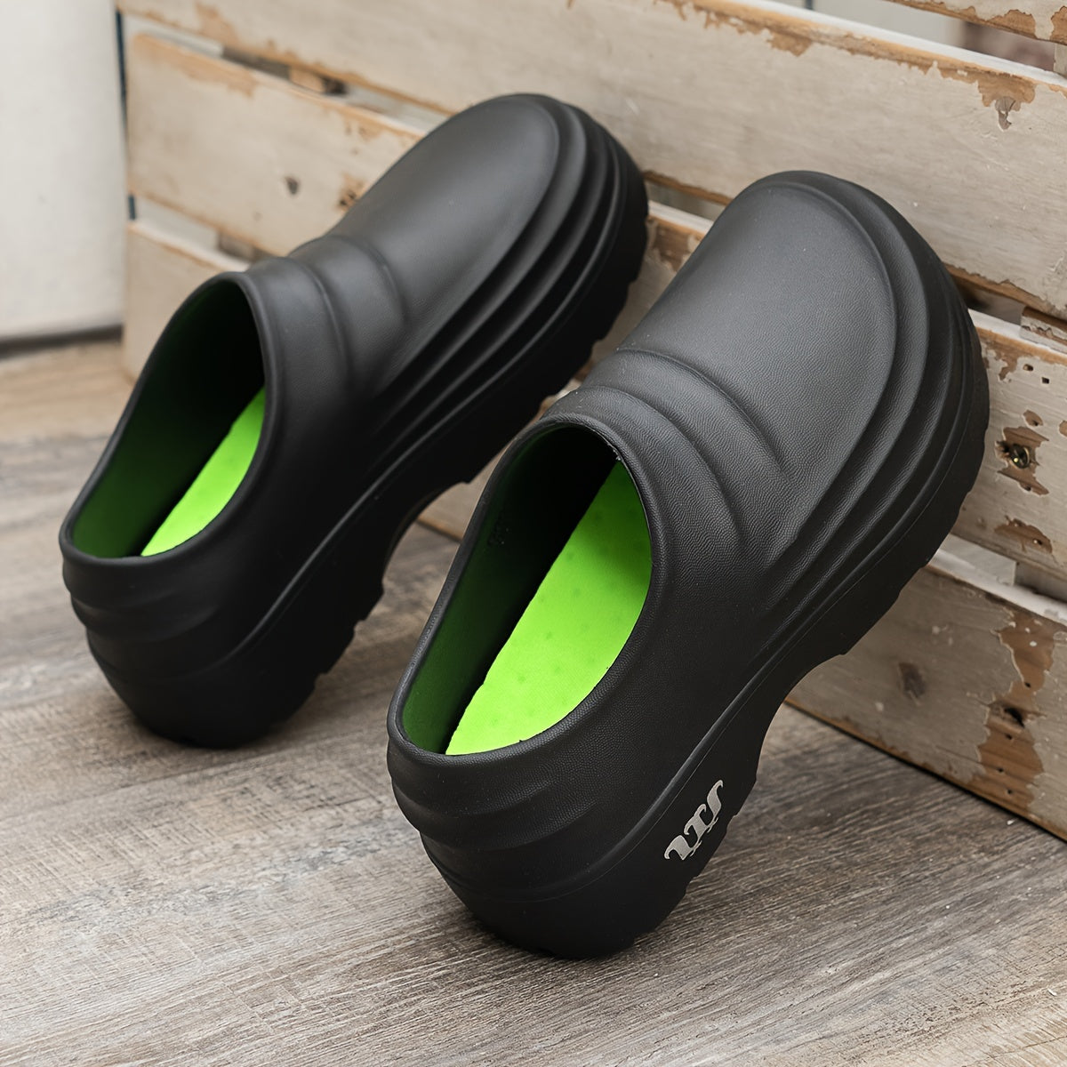 Unisex EVA Platform Clogs Soft Sole Closed Toe Water Slides Plus Size