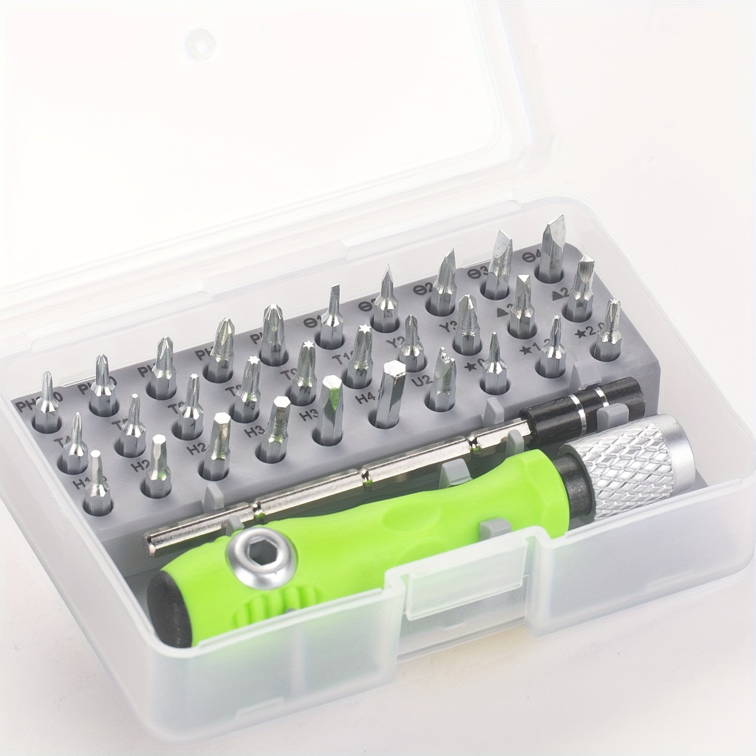Juego de destornilladores 32 en 1 con 30 puntas de acero cromo vanadio y mango ergonómico