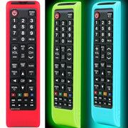 Silicone Remote Control Cover for Samsung BN59 Glow-in-the-Dark Anti-Slip Thick Protective Case in Red Green Blue