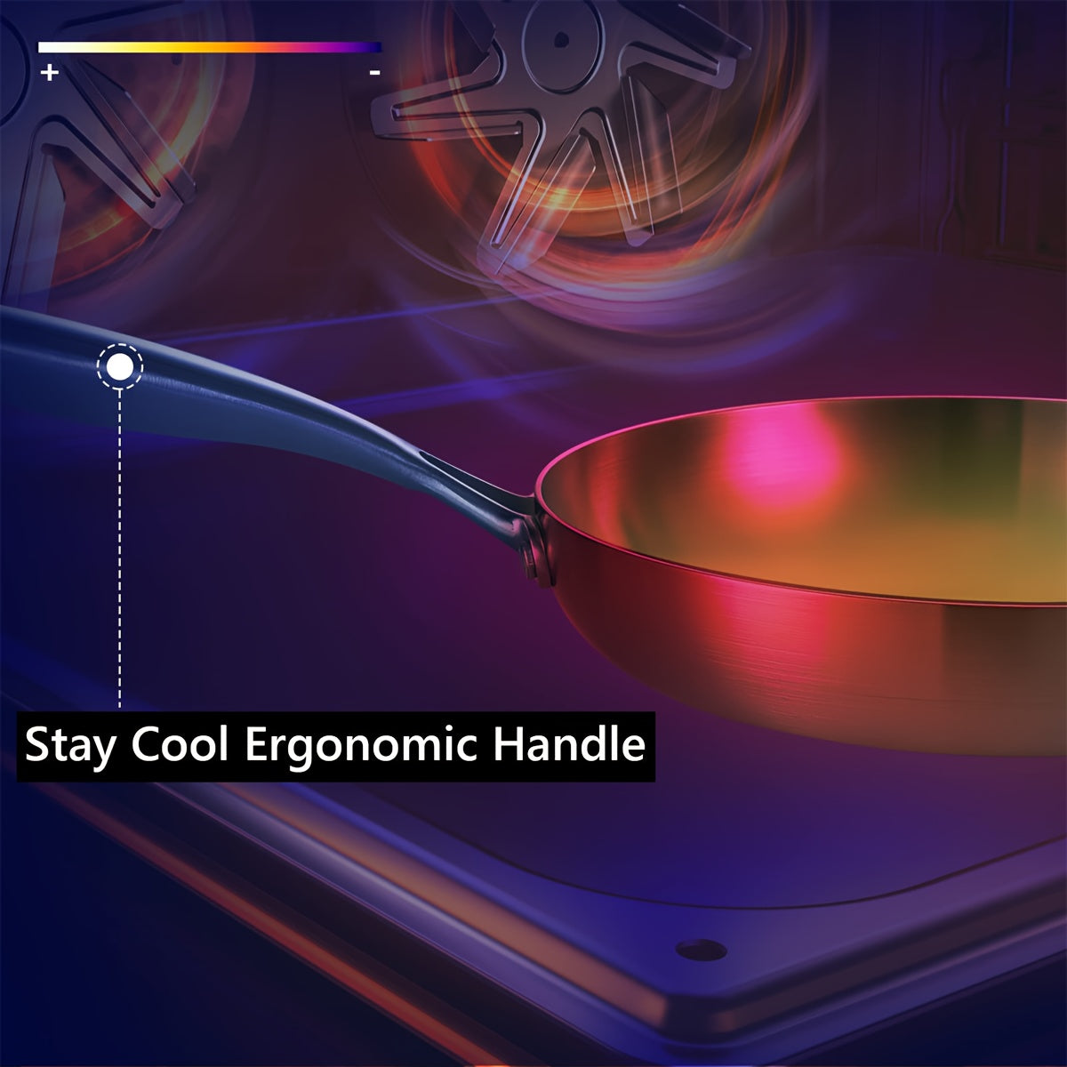 Two-Piece Stainless Steel Skillet Set 24cm and 30cm Nonstick Oven Safe Dishwasher Safe