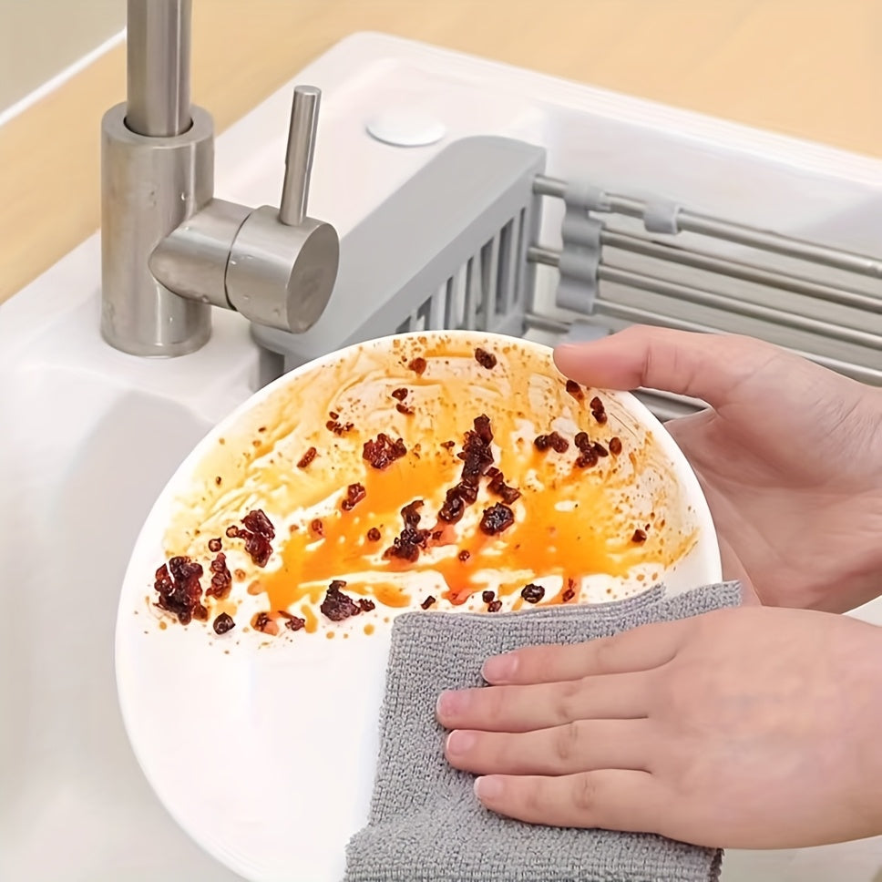 Juego de 20 paños de limpieza de microfibra, ultra-suaves, absorbentes, toallas de cocina reutilizables