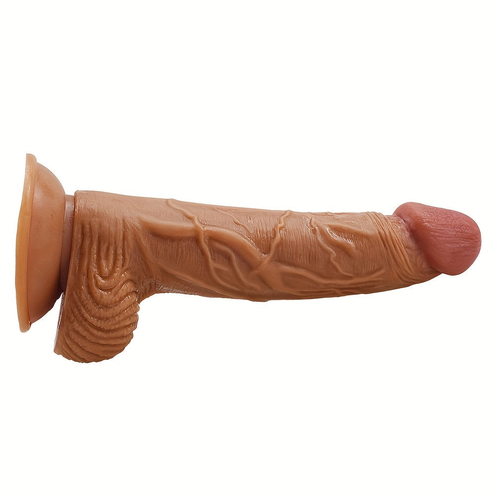 Female Soft Realistic Dildo with Suction Cup for Masturbation