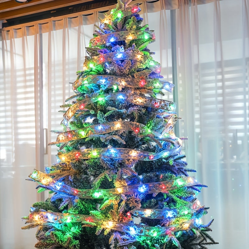 Rojdestvo LED chiziqli chiroqlar 6.5ft 20pcs Velur pardoz chiroqlari ichki va tashqi bezak