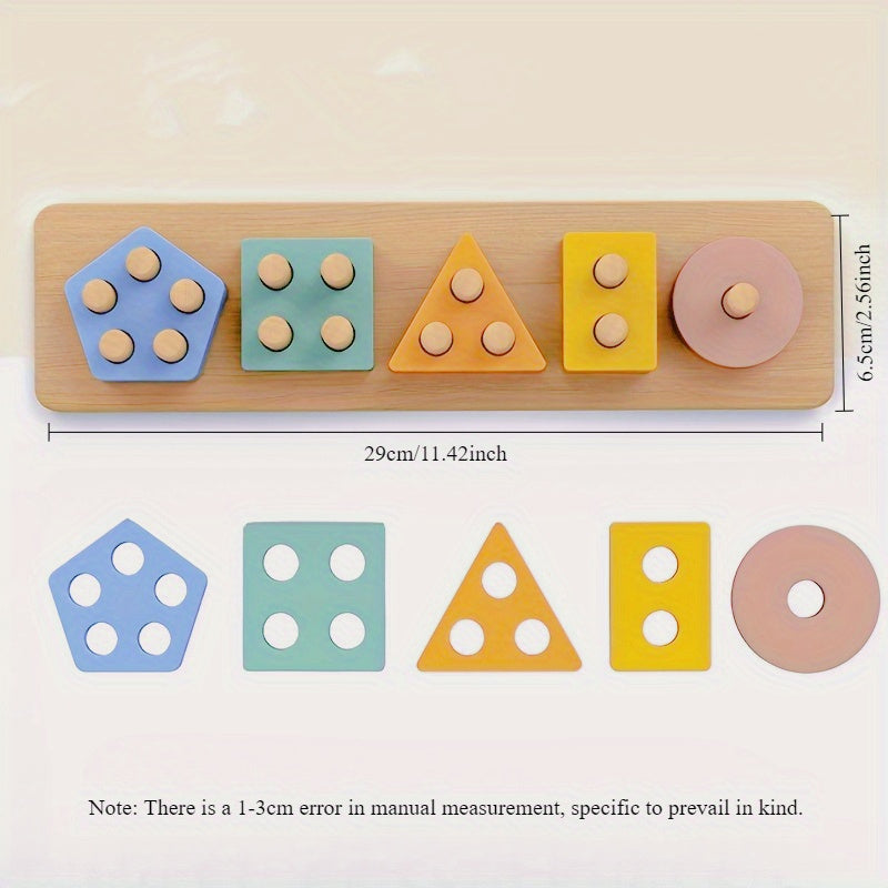 Bolalar uchun ta'limiy yog'och shakl ajratish o'yinchoqi - Qiziqarli ajratish va to'plam o'yini, Yil boshida, Halloween va Thanksgiving uchun o'g'il va qizlar uchun ideal sovg'a