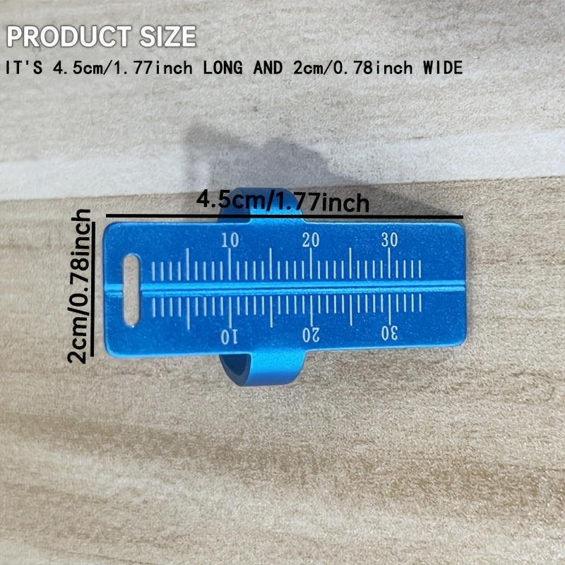 Aluminum Alloy Oral Care Ruler with Straight and Colorful Measurement Options