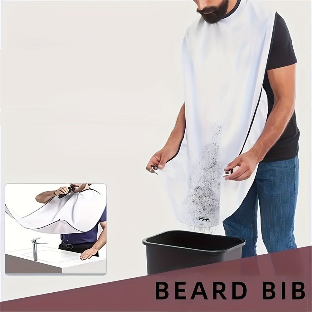 Delantal para afeitar hombres con ventosa para gestión del cabello y barba