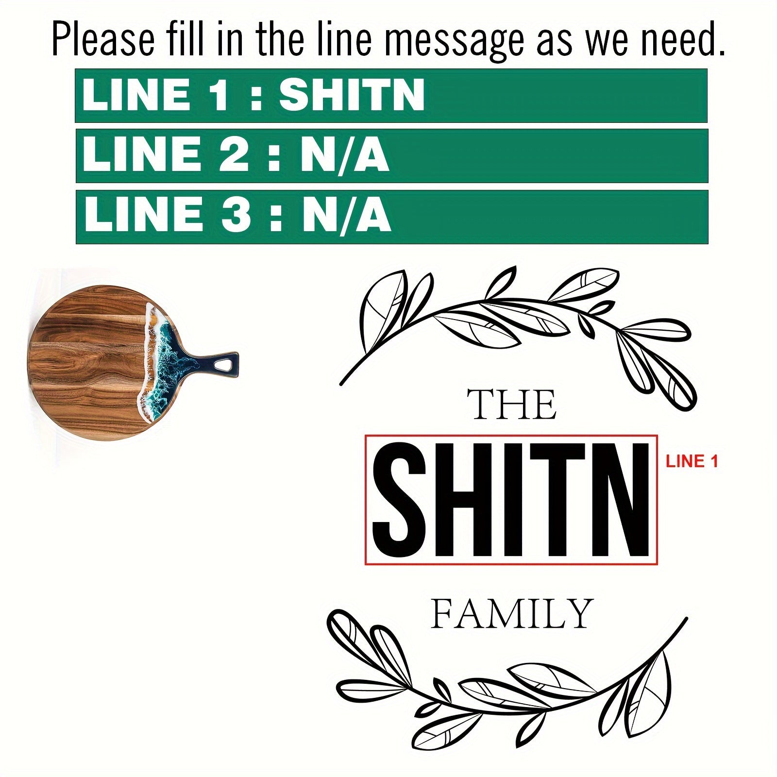 Round Custom Cheese Board with Handle, Personalized Charcuterie Board for Gifts