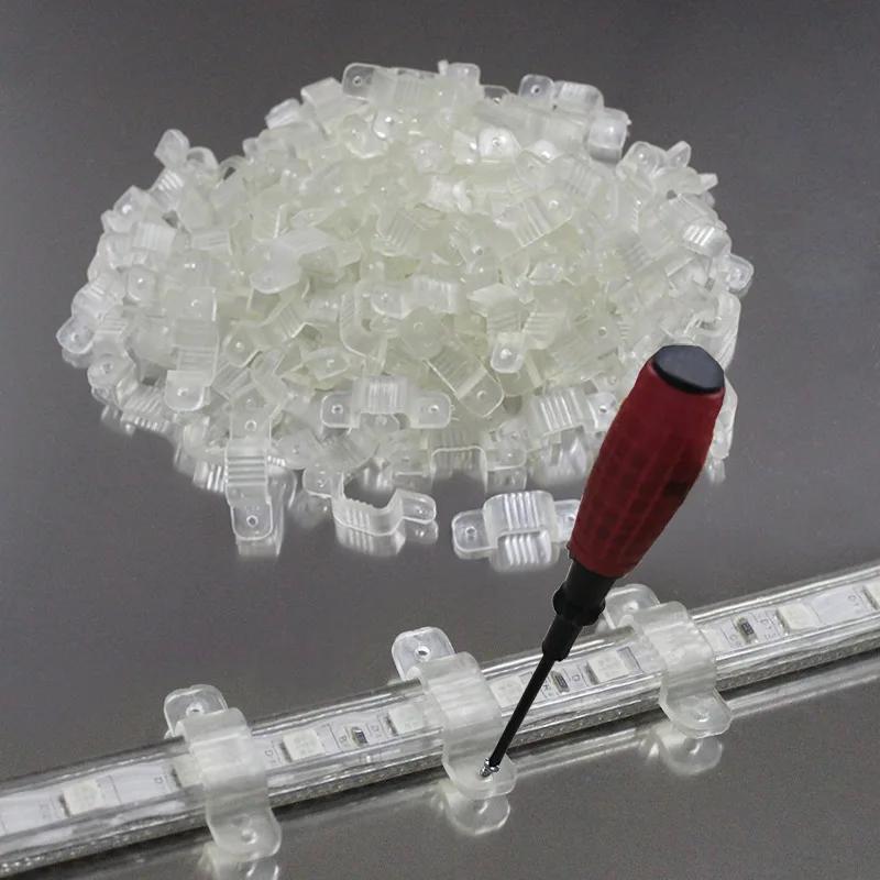 Pack of 10/20 Transparent Adhesive LED Strip Light Clips for COB LED Lights