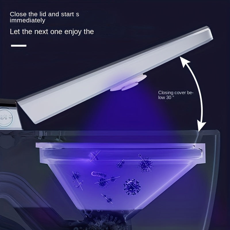 UV Toilet Protector with Gravity-Sensing Lid and UVC Sterilization