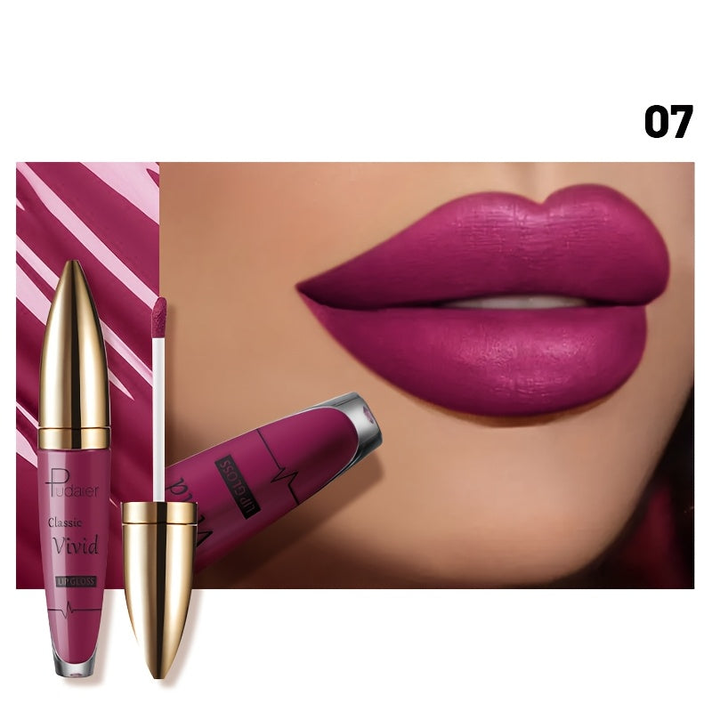 Pintalabios de terciopelo rojo mate para mujer de larga duración y humectante