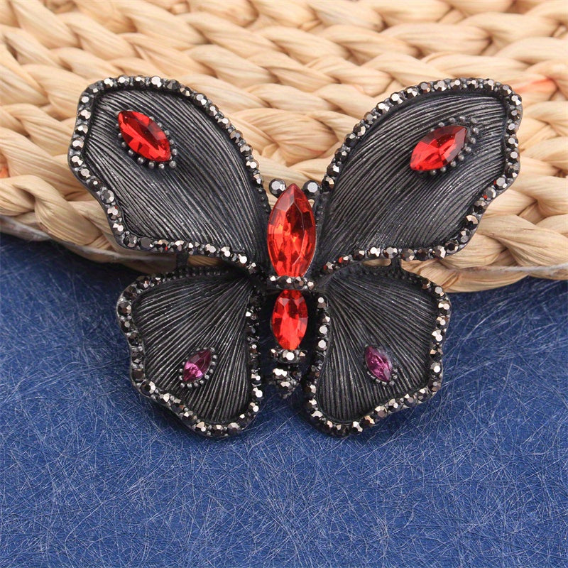 Elegant Butterfly Brooch Rhinestone Jewelry Pin for Women Gift Accessories