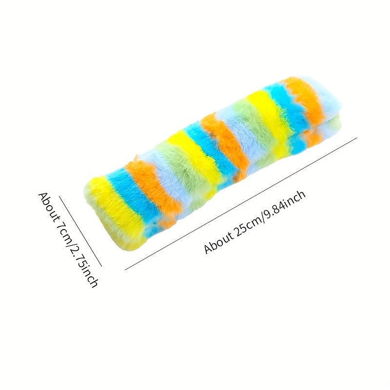Interactive Cat Toy Set Plush Stripes Indoor Play for Kitten