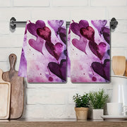 Purple Kitchen Towels Ultra-Soft Absorbent 40x60cm for Holiday Decor