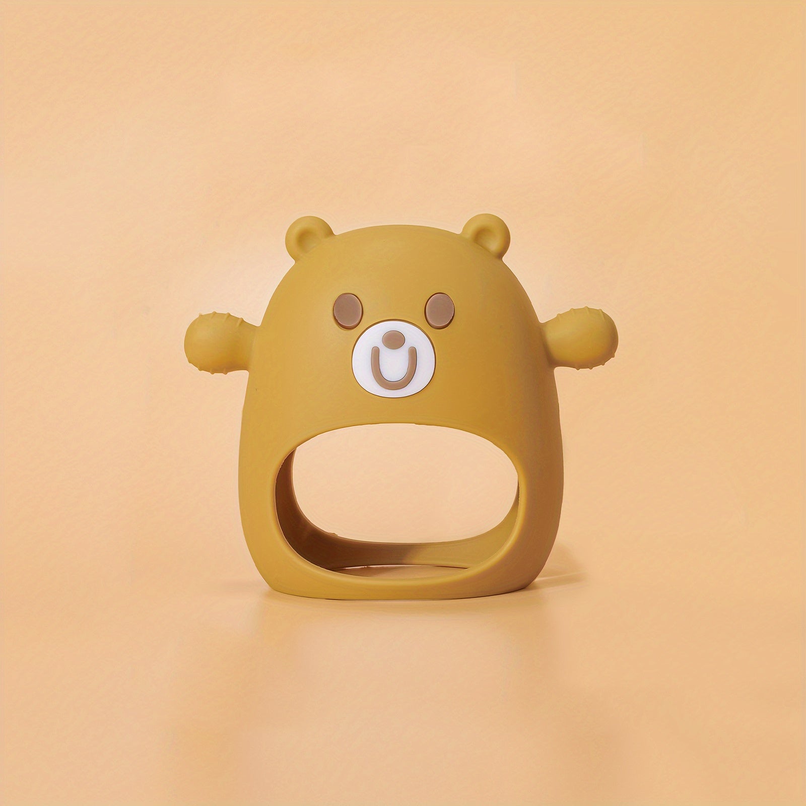 Силиконовая прорезыватель для малышей от 6 месяцев, без BPA, жевательная игрушка, ручной соска