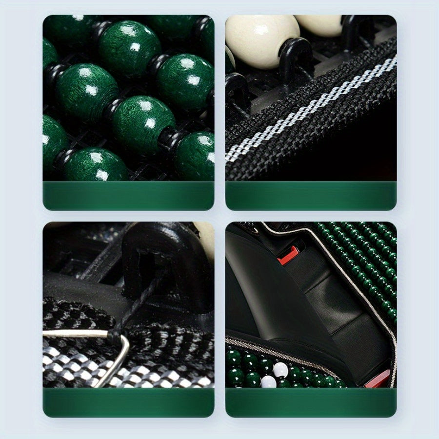 Car Seat Cushion Summer Cooling Mat Wooden Beads Breathable Breathable Mat