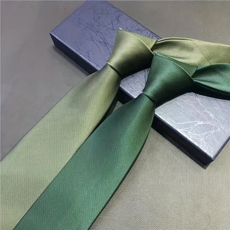 Men's Green Skinny Necktie 8cm Formal Business Dress Accessory