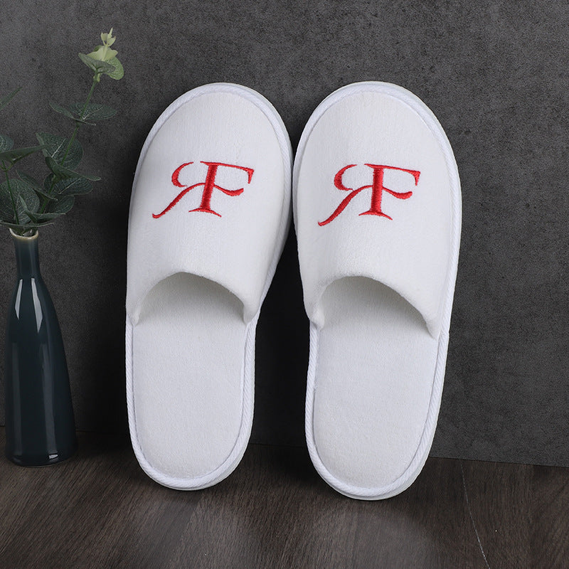 Non-slip Printed Linen Disposable Slippers for Hotel and Homestay Use