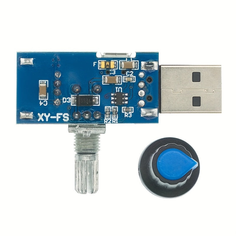 USB Fan Speed Controller for 5V DC Fans Adjustable Quiet Easy to Use
