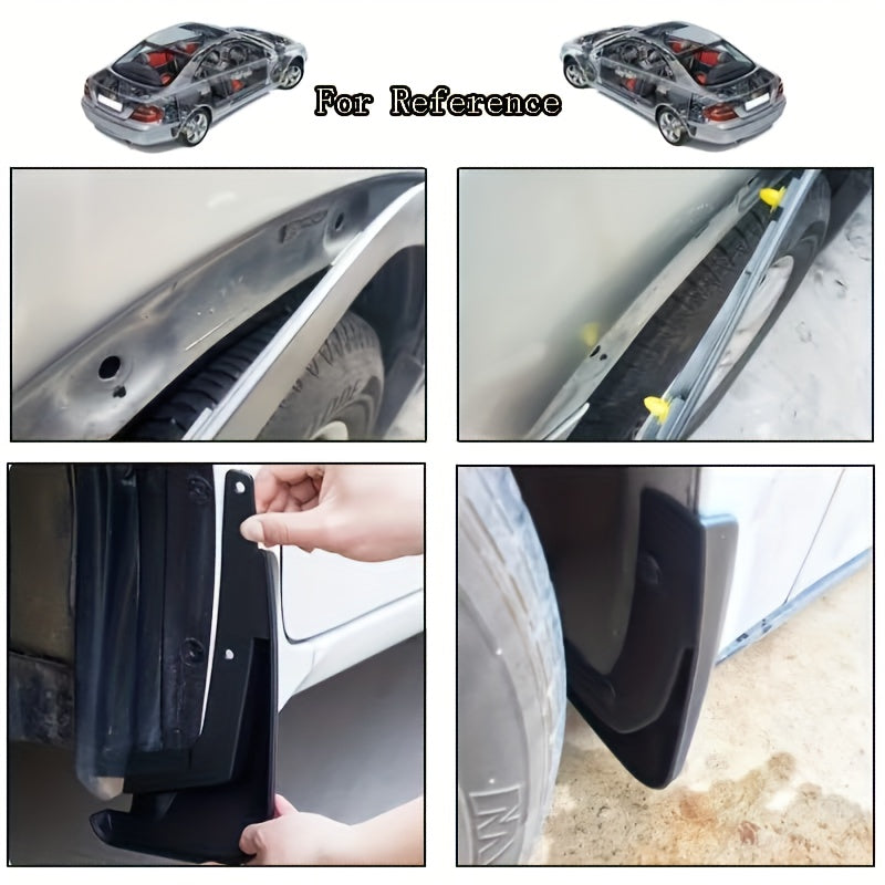 50 Pack Black Plastic Car Rivets Fastener Clips for Bumper Trim Panel