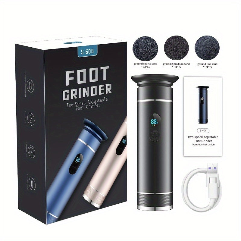 Rechargeable Electric Foot Grinder Callus Remover Dead Skin Remover USB Battery