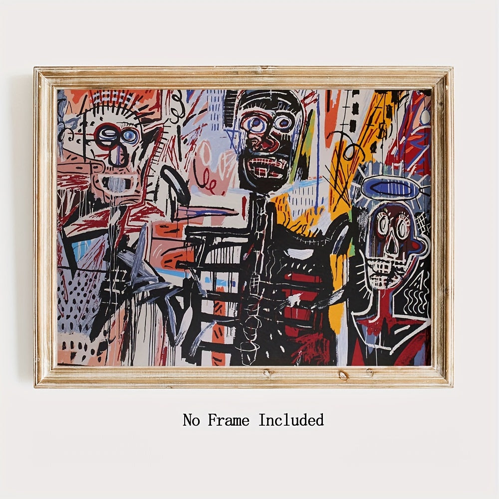 Decoración de arte mural en lienzo de graffiti callejero para sala de estar y dormitorio 30x40 cm Marco no incluido