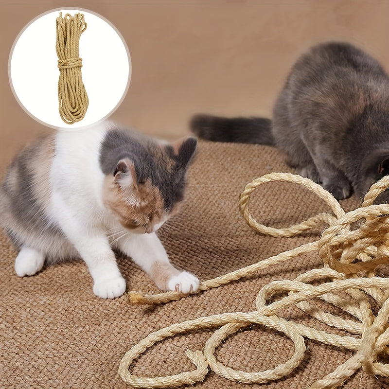 Natural Sisal Rope Cat Scratcher 10m DIY Paw Claw Furniture Protector