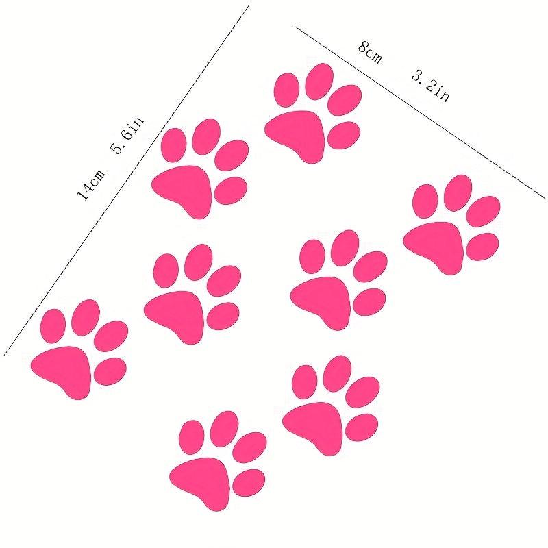 Наклейка на автомобиль с отпечатком лапы уличного кота, водонепроницаемый декаль, след животного, украшение для лодки