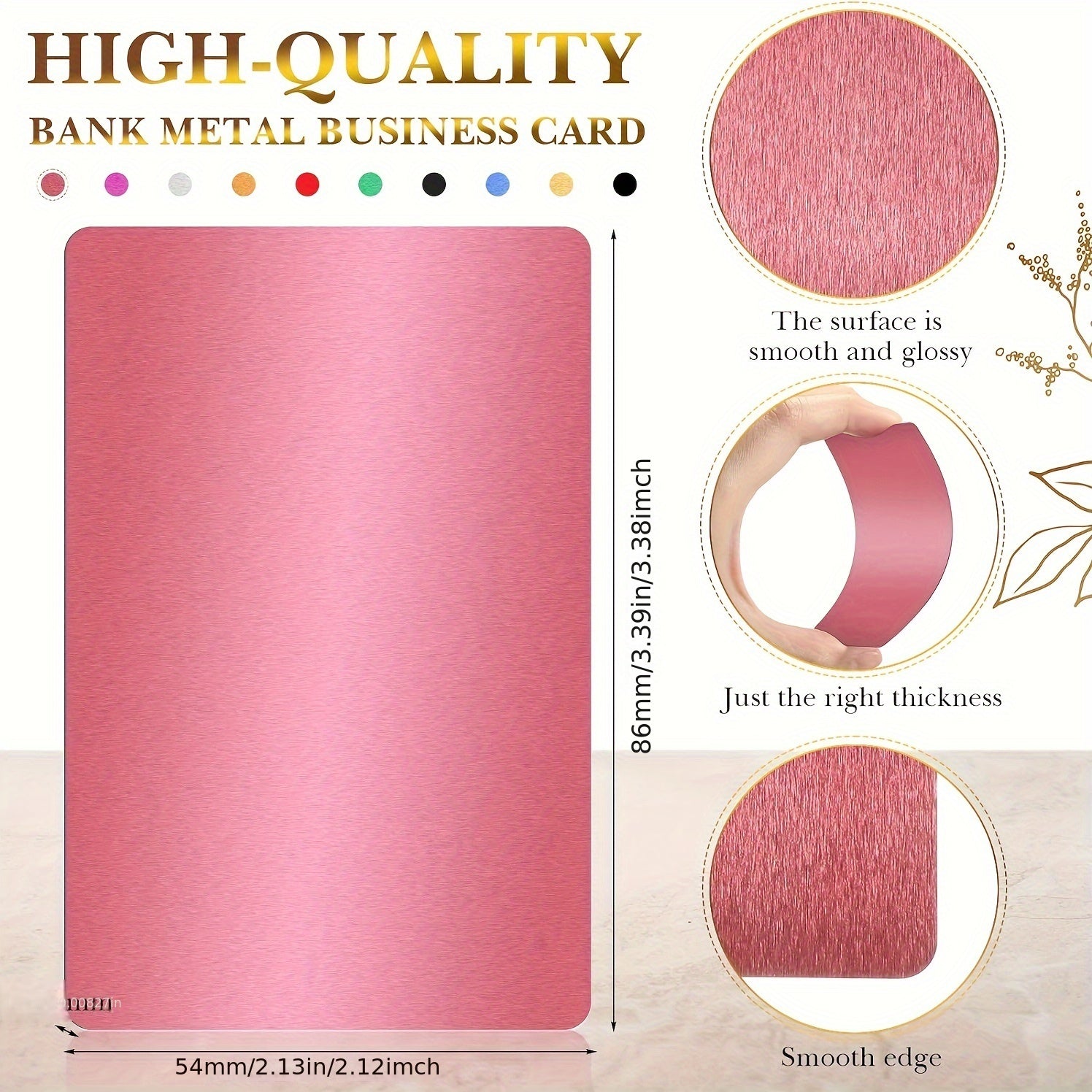 50 штук алюминиевых визитных карточек для гравировки, сделай сам, подарки, офисные принадлежности, толщина 0,2 мм