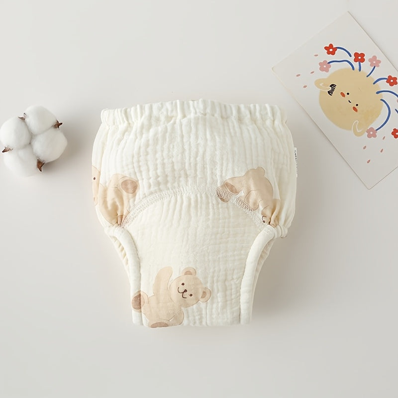 Chiroyli Bolalar uchun Gazli Pampers - Suv o'tkazmaydigan, Havo o'tkazuvchi O'qitish Ichki Kiymlari Kichkintoylar va Bolalar uchun, Oq