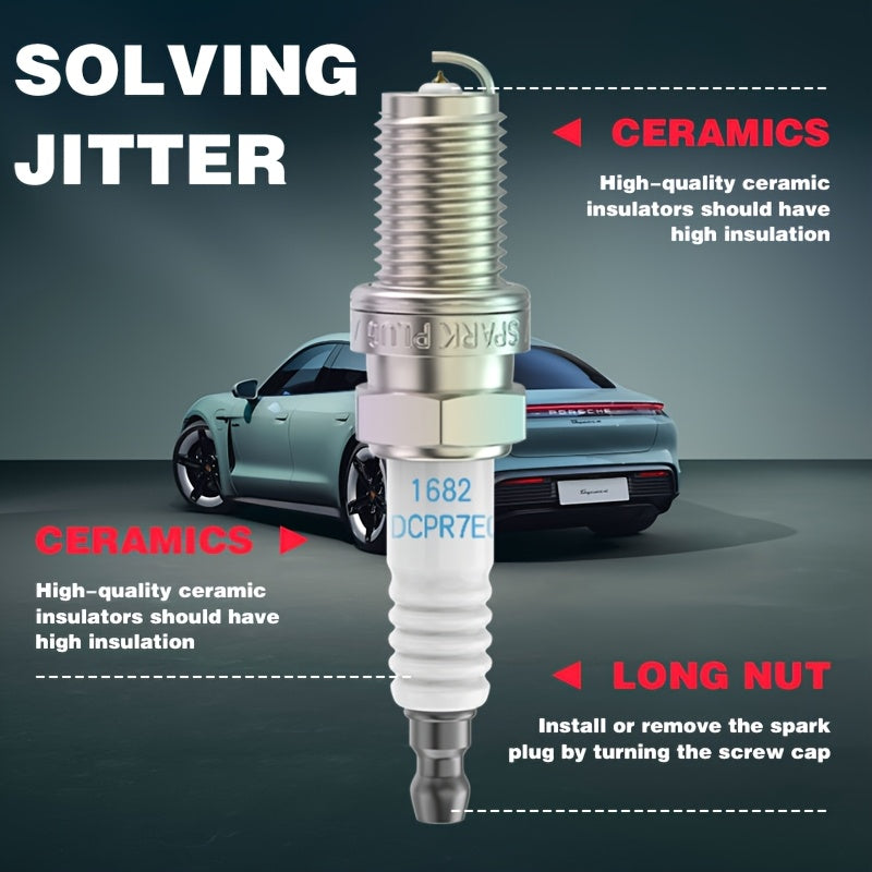 Gold Iridium Spark Plugs For Cars, High Performance, Compatible With Multiple Models