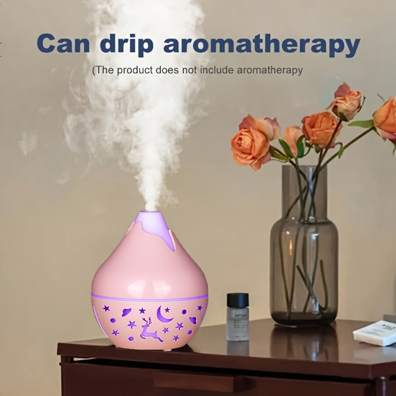 Portable USB Humidifier and Aromatherapy Diffuser for Bedrooms and Offices Cool Mist Plastic