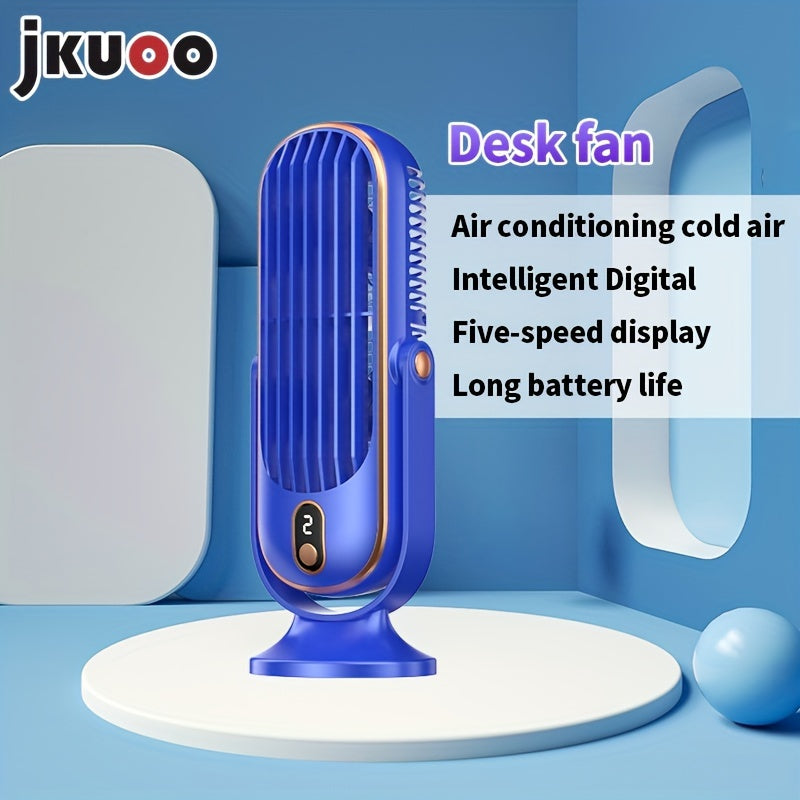 Mini USB Fan Portable Personal Cooler with 5-Speed Adjustable Settings